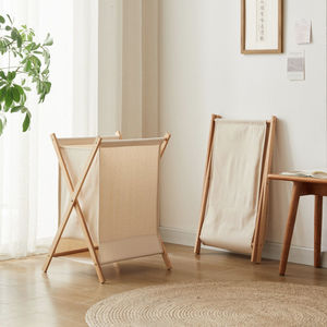 Cesto de ropa plegable de bambú, organizador de ropa rectangular plegable para almacenamiento en el baño y el dormitorio - Product Image 3