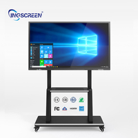 Tableaux interactifs numériques intelligents INGSCREEN personnalisés de 75 pouces avec écran tactile à stylet, panneau plat HD LCD pour l'enseignement scolaire