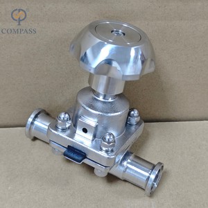 Válvulas de Diafragma Sanitarias Higiénicas OEM DN20 de Triple Abrazadera Recta para Control Manual de Agua en Sistemas Farmacéuticos - Product Image 6