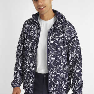 Veste coupe-vent personnalisée de luxe à fermeture éclair complète imprimée légère pour hommes Veste de golf exclusive Manteau coupe-vent à impression numérique - Product Image 3