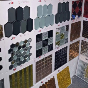 Gương trang trí nghệ thuật tối giản không đều, gạch khảm kính hiệu ứng mosaic, có thể tùy chỉnh, trang trí tường nền hiện đại cho mọi không gian