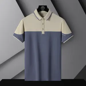 도매 하이 퀄리티 저렴한 가격의 남성용 티셔츠 여름 얼음 감기 통기성 비즈니스 골프 폴로 셔츠