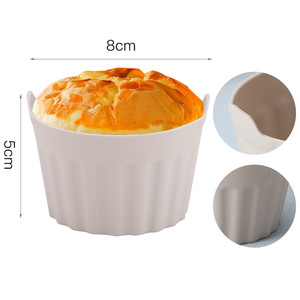 <b>Silicone</b> Cake Cups 8x5cm Non-Stick <b>Baking</b> Mold For Home Kitchen Use - Product Image 2