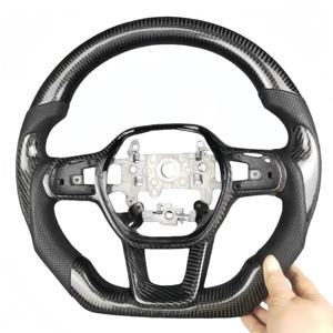 <span class=keywords><strong>พวงมาลัย</strong></span>คุณภาพสูงสำหรับรถยนต์ฮอนด้า ซีวิค รุ่นที่ 11 แอคคอร์ด อินสไพร์ หนัง คาร์บอนไฟเบอร์ ดีไซน์สปอร์ต พร้อมปุ่มแตร - Product Image 3