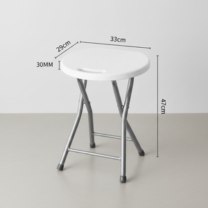 Chaise pliante ronde blanche compacte et facile à transporter avec structure métallique, <span class=keywords><strong>de</strong></span> fournisseurs chinois populaires aux États-Unis - Product Image 3