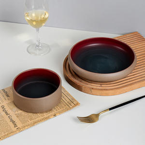 Vaisselle en céramique XINWEE Kite Crimson, personnalisable, design rétro de luxe léger, origine Hunan, vaisselle écologique pour hotpot - Product Image 3