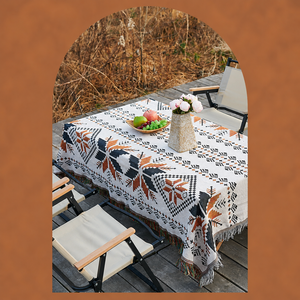 Böhmische Outdoor-Tischdecke Picknick-Matte Feuchtigkeitsbeständige Verdickte Campingdecke Maßgefertigte Bodenmatte Sofa-Handtuch-Abdeckung für Zuhause - Product Image 3