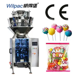 Multi heads vertical quantitative nut food rice candy 2 in 1 automatic filling and weighing packing machine