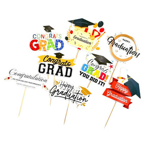 ของตกแต่งหน้าเค้กสำเร็จการศึกษา รูปน้ำผึ้งและความหวาน ทำจากอะคริลิกและกระดาษ สำหรับตกแต่งงานปาร์ตี้ช่วงรับปริญญา - Product Image 5