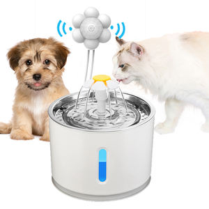 2,4L Automatischer Katzenbrunnen Hundenapf Edelstahl Wasserspender Haustier Trinkbrunnen Katzenfutterautomat - Product Image 1