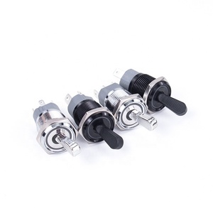 Interrupteur à bascule métallique JSELE 16 mm, 2/3 positions, 10 A, courant élevé, autobloquant, interrupteur à bascule à bascule, indice de protection IP65, pour chariots élévateurs électriques, golf - Product Image 6
