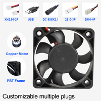 Échantillon gratuit 5010 ventilateur silencieux à grande vitesse 12v 50mm 5v DC ventilateur de refroidissement sans balais