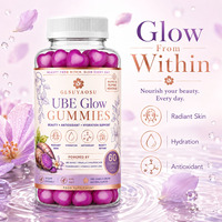 Großhandels-/Bulkpreis Lebensmittelqualität Natürliche UBE Vegane Antioxidans Immununterstützende Gummibärchen Private Label OEM-Service Lila Yamswurzel