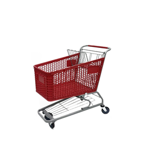 अमेरिकी शैली अर्ध-प्लास्टिक हैंडकार्ट हल्के शॉपिंग ट्रॉली - Product Image 2