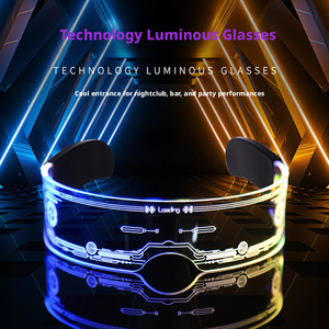 Gafas LED Visor, Gafas Luminosas de Ciencia Ficción para Cosplay, Gafas Brillantes para Fiestas de Anime y Vida Nocturna - Product Image 4