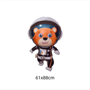 Globo Metálico de Aluminio con Forma 4D de Animales Espaciales de Dibujos Animados y Astronautas, con Impresión Ecológica en Huecograbado - Product Image 5