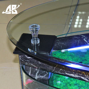 Aquarium en verre ovale durable, design luxueux, plantes aquatiques attrayantes, écologique, 406L, salon, élevage d'animaux - Product Image 2