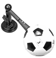 Aide à l'entraînement de football individuel à ventouse, entraîneur de rebond réglable pour la sensibilité du pied, en PU, double usage, logo personnalisé pour enfants