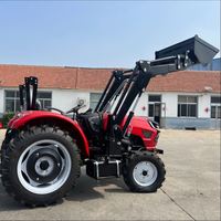 Trattore Agricolo 4x4 80Hp a 4 Tempi con Certificazione CE, Caricatore Frontale e Spazzaneve