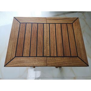 Teak Wood Folding Outdoor <b>Table</b> Rectangular Cross Base 300X409X495mm TMTF040T15 - Product Image 3