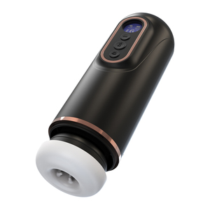 Strong Shock Deep Sucking 5-in-1 LCD Display Real Voice <b>Heating</b> Multi-Frequency <b>USB</b> Rechargeable Waterproof Male Masturbator Cup - Product Image 1