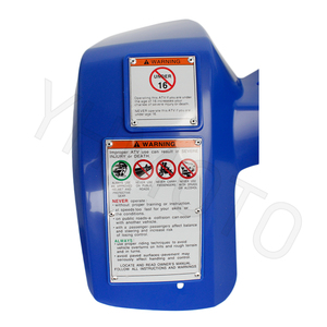 Kit de Plástico para Carrocería de ATV YHMOTO, Protección de Radiador, Guardabarros Delantero y Trasero para Yamaha YFZ 350 YFZ350 Banshee 1987-2006 - Product Image 5