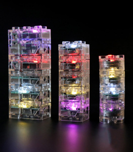 Delo Giocattoli (8 Colori) blocchi di Costruzione in Plastica Accessorio Oem Luce Led Giocattoli per Bambini Speciali Blocchi Raggiante in Dark (DE084) - Product Image 6