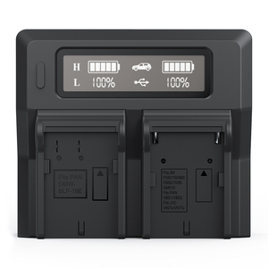 Cargador rápido de 3A con pantalla <span class=keywords><strong>LCD</strong></span> para cámara Sony NP-F970/F750, dispositivo de carga de batería de doble NP-F960, USB, <span class=keywords><strong>Digital</strong></span> - Product Image 1
