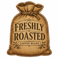 Plaque en métal gaufrée vintage « Grains de café fraîchement torréfiés » pour décoration murale de café rustique, personnalisable, fabrication OEM directe usine