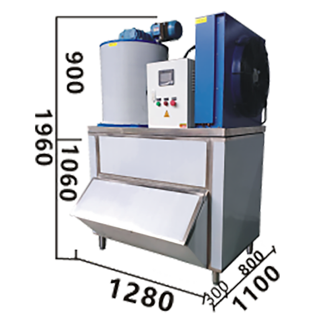 High Quality Fully Automatic Industrial Waterproof Snowflake Flake Ice Maker