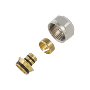 Conector de compresión de tubería Pex, accesorio para adaptador múltiple, ZL-1039, 3/4 ", europeo