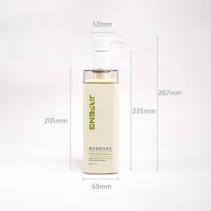 Eco Friendly Custom Wholesale Empty 800ml Large Plastic Pump Shampoo Bottle Square