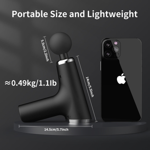 <span class=keywords><strong>Mini</strong></span> Pistola de Masaje Eléctrica Portátil Yixuan Recargable por USB de Mano para Músculos y Tejido Profundo con Vibración - Product Image 5