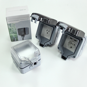 Boîtier de <span class=keywords><strong>prise</strong></span> étanche SFE IP66 1 ou 2 postes, multifonctionnel, 16A, type multiprise murale - Product Image 3