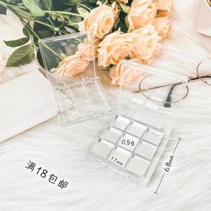 Transparent 9-Compartment Eyeshadow Palette 17mm Press Pan DIY Sample <b>Box</b> <b>Makeup</b> Organizer - Product Image 1