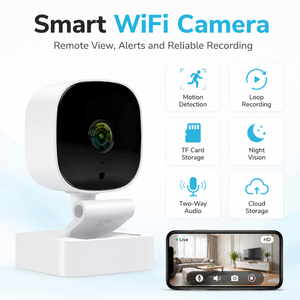 Sistema de Cámara de Seguridad Inteligente para Interiores 1080P, 360 Grados, Wifi, Inalámbrica, Panorámica/Inclinación, Imagen CMOS, Cámara Web de Escritorio - Product Image 6