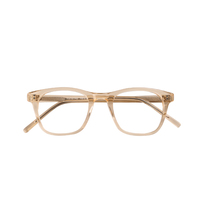 2022 özel Logo kare şeffaf asetat gözlük camı çerçeveleri Lunettes Los Anteojos gözlük
