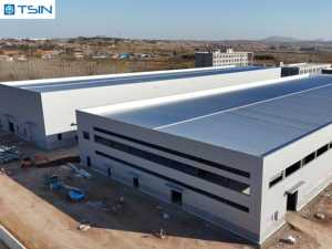 Bâtiment préfabriqué de structure en acier de construction d'atelier léger et bon marché hangars métalliques personnalisés entrepôt préfabriqué - Product Image 3