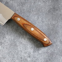 Coffret de couteaux de chef Yangjiang en acier triple alliage 10Cr15CoMoV, traités sous vide, ambidextres, design minimaliste moderne, boîte en bois