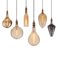 Preço de fábrica g200 ps160 edison bt180 e27 e40, regulável, vintage, decorativo, extra, grande, edison, tamanho grande, led, filamento