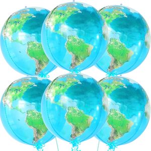 Juego de 6 Globos de Galaxia con Mapa del Mundo 4D de 22 Pulgadas para Decoraciones de Fiesta del Día de la Tierra - Product Image 2