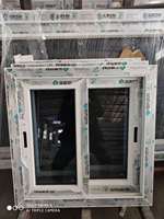 PVC Schiebefenster rahmen Doppels cheibe Kunststoff Ersatz fenster Vinyl glas PVC Horizontales Kunststoff fenster