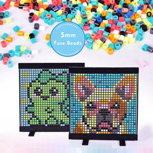 Perles de fusion colorées de 5 mm, très vendues, 100 pièces pour les kits d'artisanat pour enfants, jouets éducatifs DIY, cadeau personnalisé pour enfants, fabriqué en PE - Product Image 2