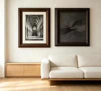 Moulure de cadre photo en bois massif 33x50mm gris foncé, profil lisse, pour peinture à l'huile et décoration murale