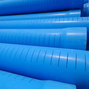 <span class=keywords><strong>Tubo</strong></span> del PVC di drenaggio di 80mm, <span class=keywords><strong>tubo</strong></span> perforato dell'involucro del PVC <span class=keywords><strong>per</strong></span> drenaggio di terra, campi di lisciviazione e controllo delle acque sotterranee - Product Image 5