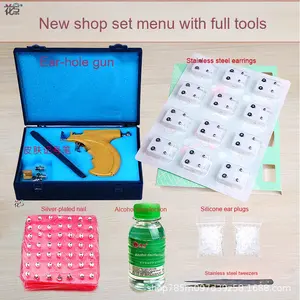 Artefact de <span class=keywords><strong>piercing</strong></span> d'oreille en acier inoxydable, pistolet à clous d'oreille avec motif de nez et de lèvres, pistolet à <span class=keywords><strong>piercing</strong></span> pour enfants, vente en gros - Product Image 4