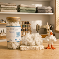 Coussin de canapé et oreiller écologiques en polyester recyclé 7D 100 %, haute résilience, fibres creuses conjuguées siliconées, anti-déformation