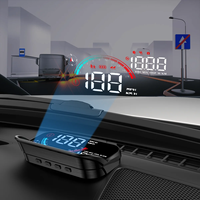 Compteur de vitesse universel M22 GPS OBD avec affichage LED, boussole, chronomètre, alarme de survitesse et projection de vitesse sur pare-brise