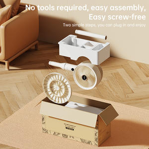 Ventilador de pie moderno de 38W eléctrico de alta calidad para uso doméstico - Product Image 4