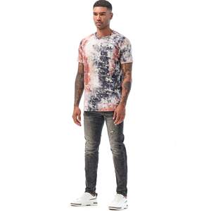 Camiseta con gráfico Hipster Hip Hop Vintage para hombre, camiseta personalizada de manga corta con estampado Tie Dye, Jersey lavado Puff para uso en verano - Product Image 5